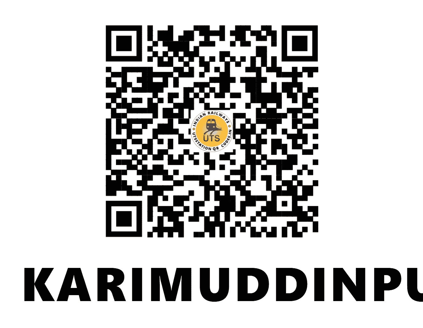 UTS QR Code for KARIMUDDINPUR - KMDR (NE - UTTAR PRADESH)